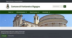Desktop Screenshot of comune.fontaneto.no.it