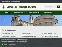 Tablet Screenshot of comune.fontaneto.no.it